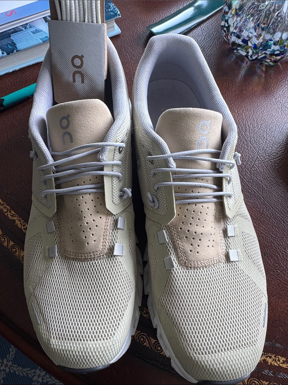 On Running Neutral Beige Men's Athletic Sneakers
